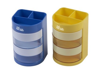 得力907筆筒 簡約辦公，時尚之選